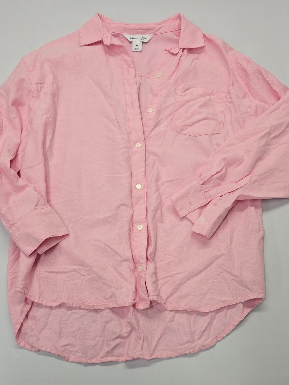 Old Navy Light Pink Button-Up Shirt